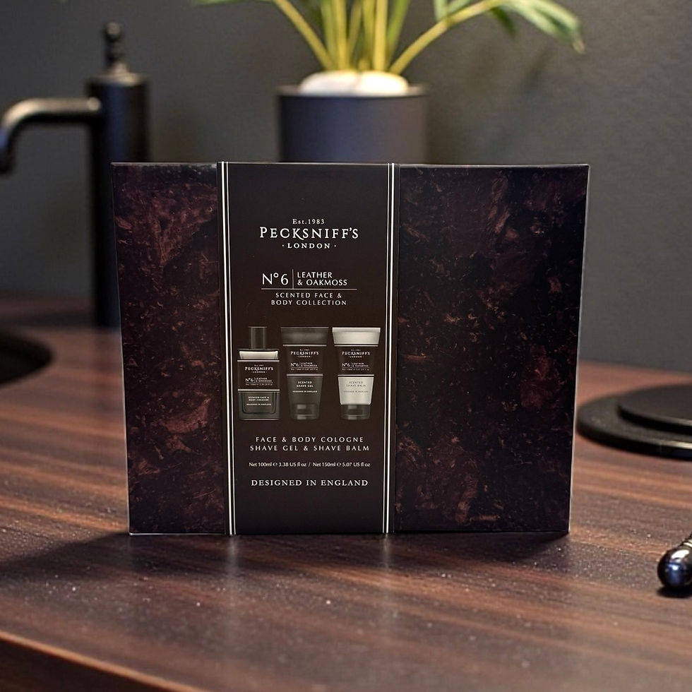 Thumbnail: Men's Leather & Oakmoss Face & Body Trio