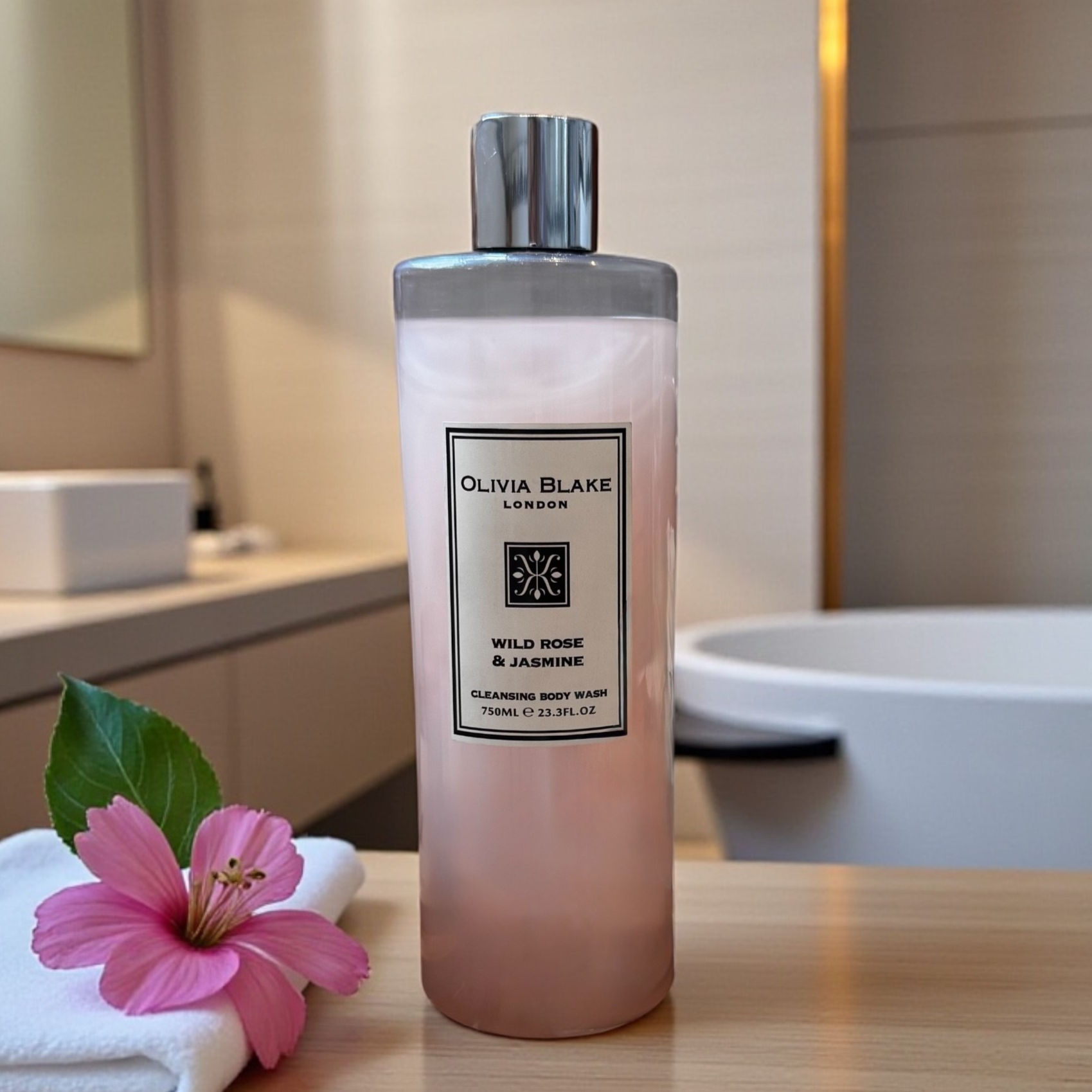 Olivia Blake Wild Rose & Jasmine Bath & Shower Gel