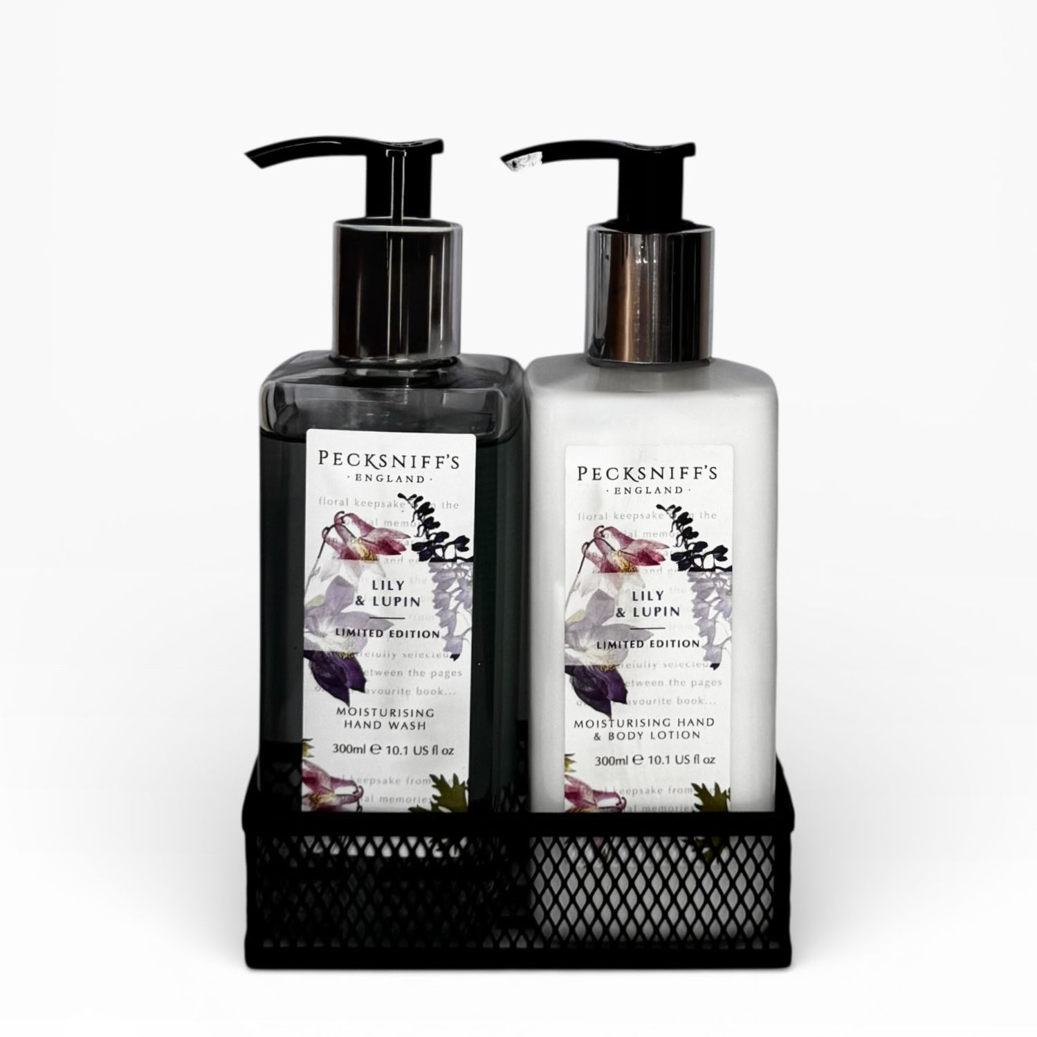 Vintage Posies Lily & Lupin Handwash & Lotion Caddy 300ml