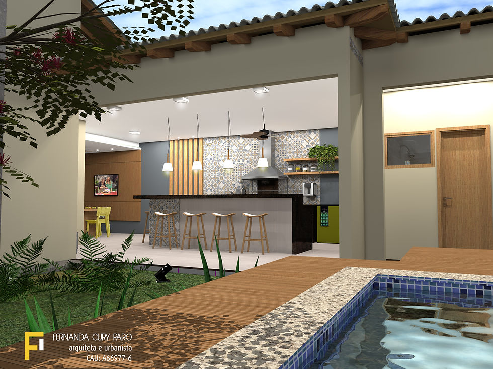 Area Gourmet (imagem 3d)