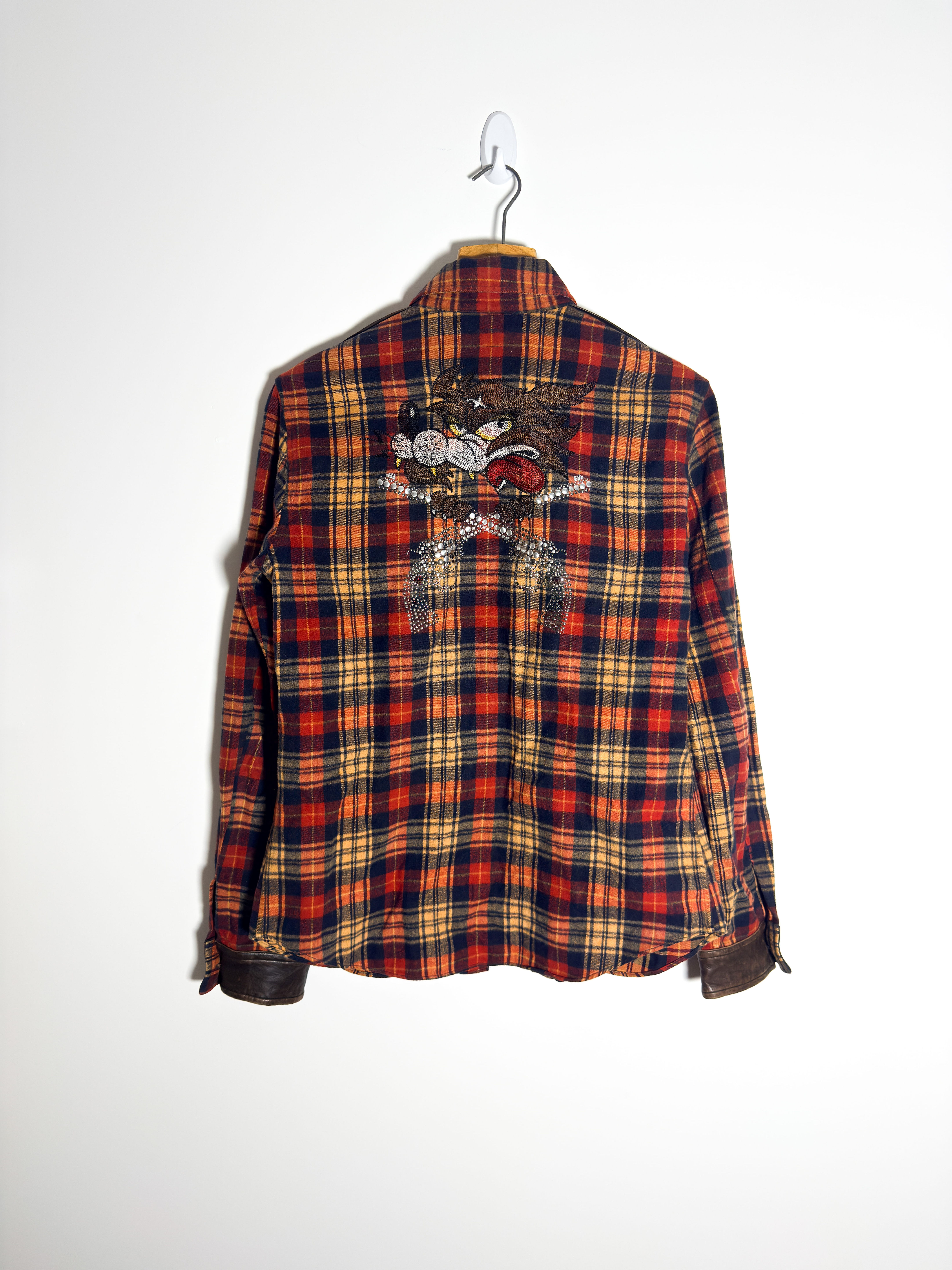 Roar Guns wilku rewolwerowiec flanel koszula