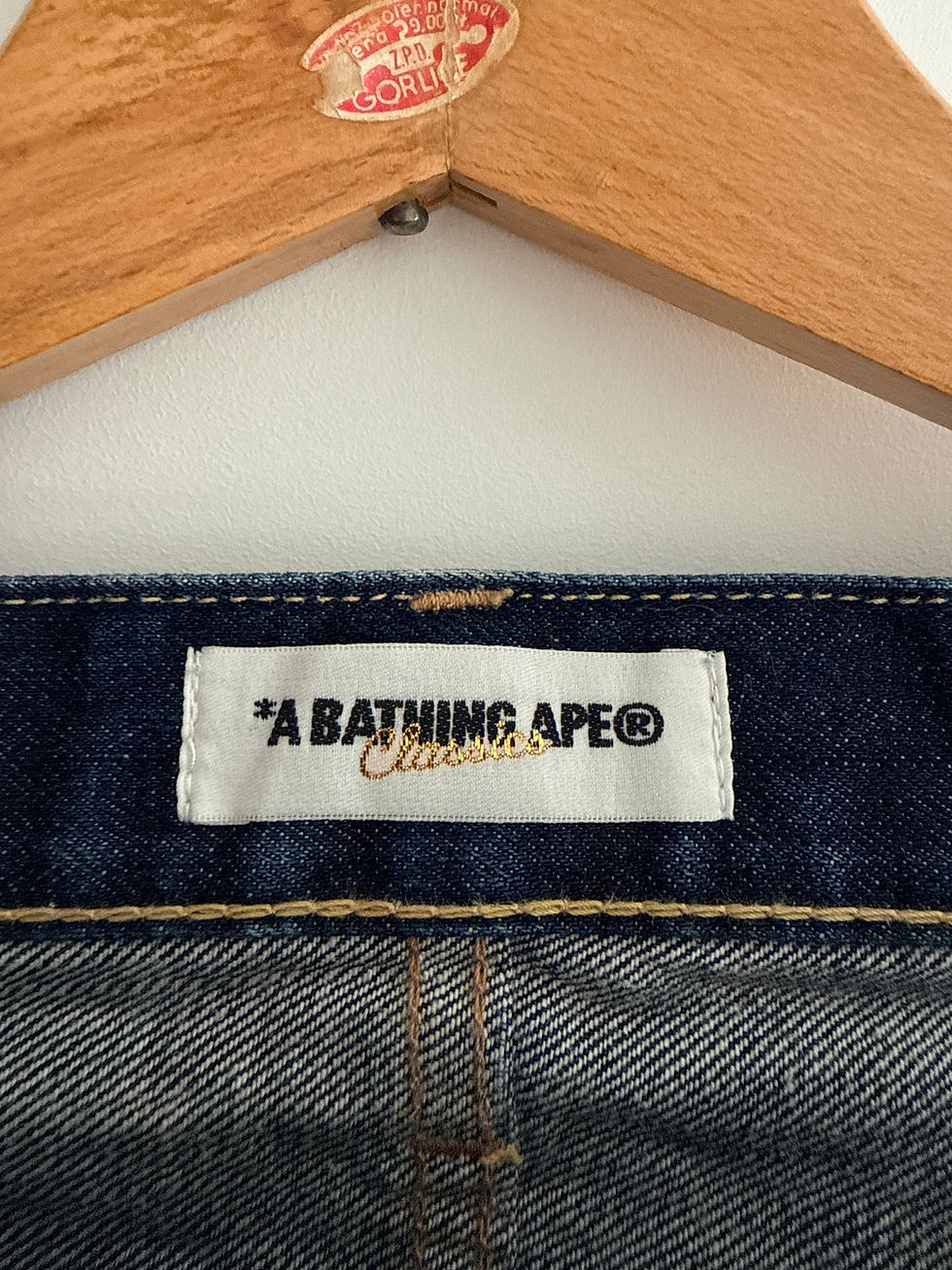 Miniatura: Bape denim king ape szorty