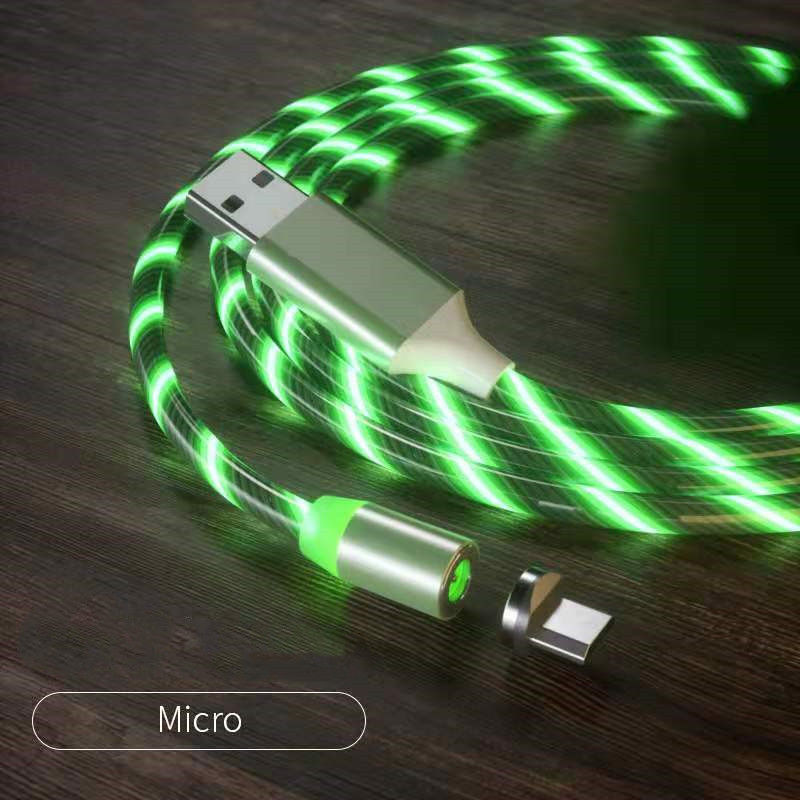 Thumbnail: Magnetic Charging Cable Streamer Lighting Micro USB LED Type-C Cable