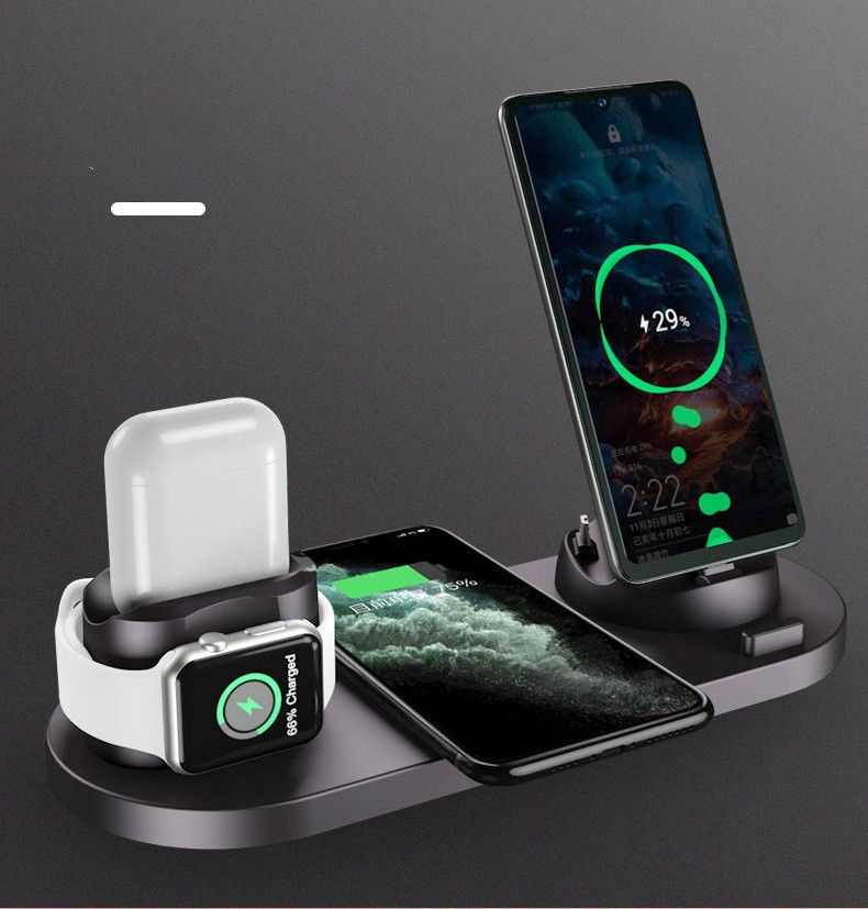 Thumbnail: Six-in-one wireless charger for mobile phones