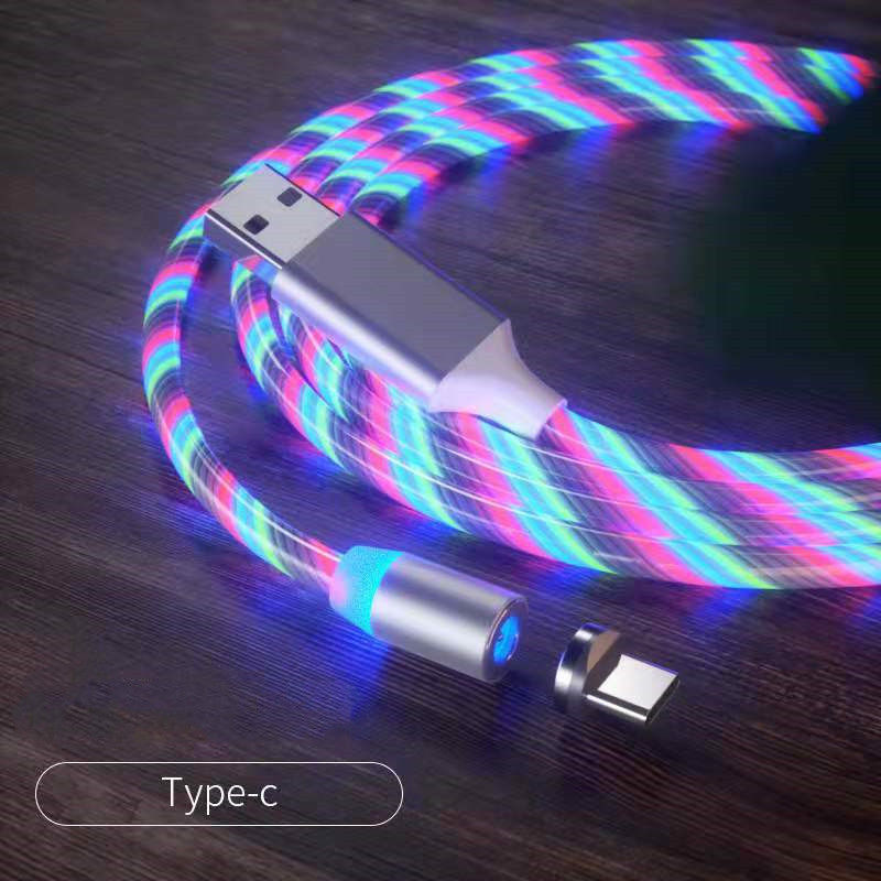 Thumbnail: Magnetic Charging Cable Streamer Lighting Micro USB LED Type-C Cable