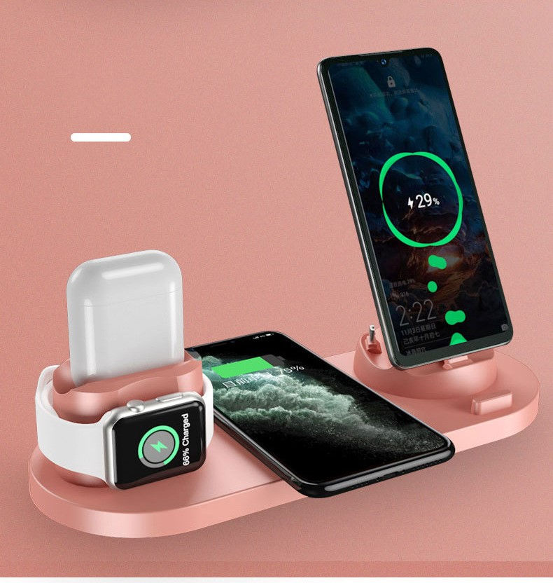 Thumbnail: Six-in-one wireless charger for mobile phones
