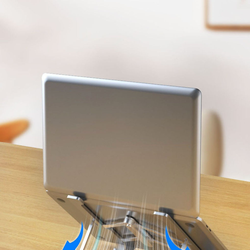 Thumbnail: Collapsible Portable Bracket For Desktop Cooling Rack
