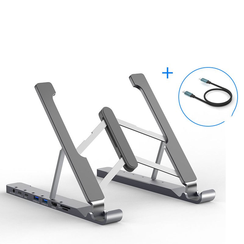 Thumbnail: Collapsible Portable Bracket For Desktop Cooling Rack