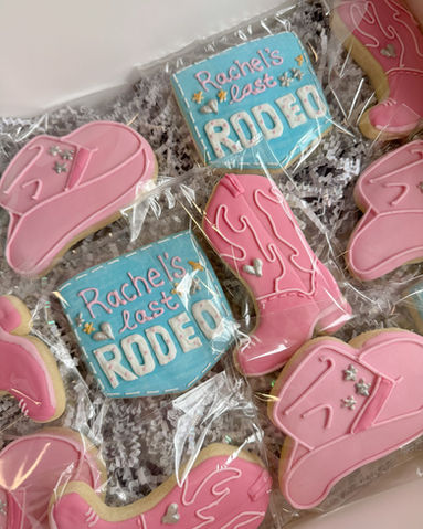 decorated sugar cookies with packaging