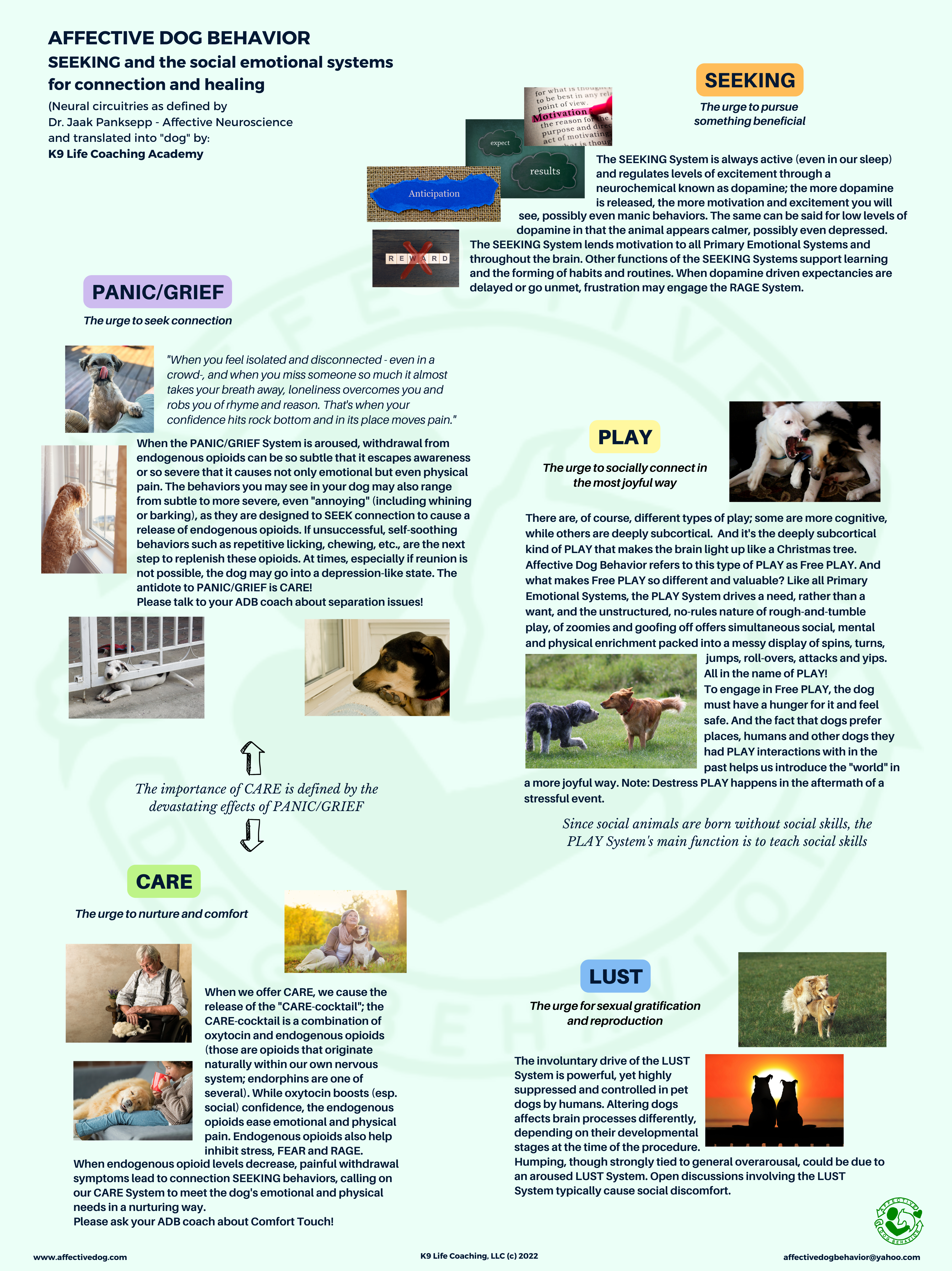 7 Primary Emotional Systems - poster series Part 2 (digital download)