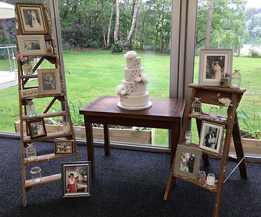 vintage wedding hire ladders