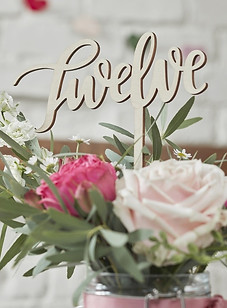ginger ray vintage wedding hire table number frame