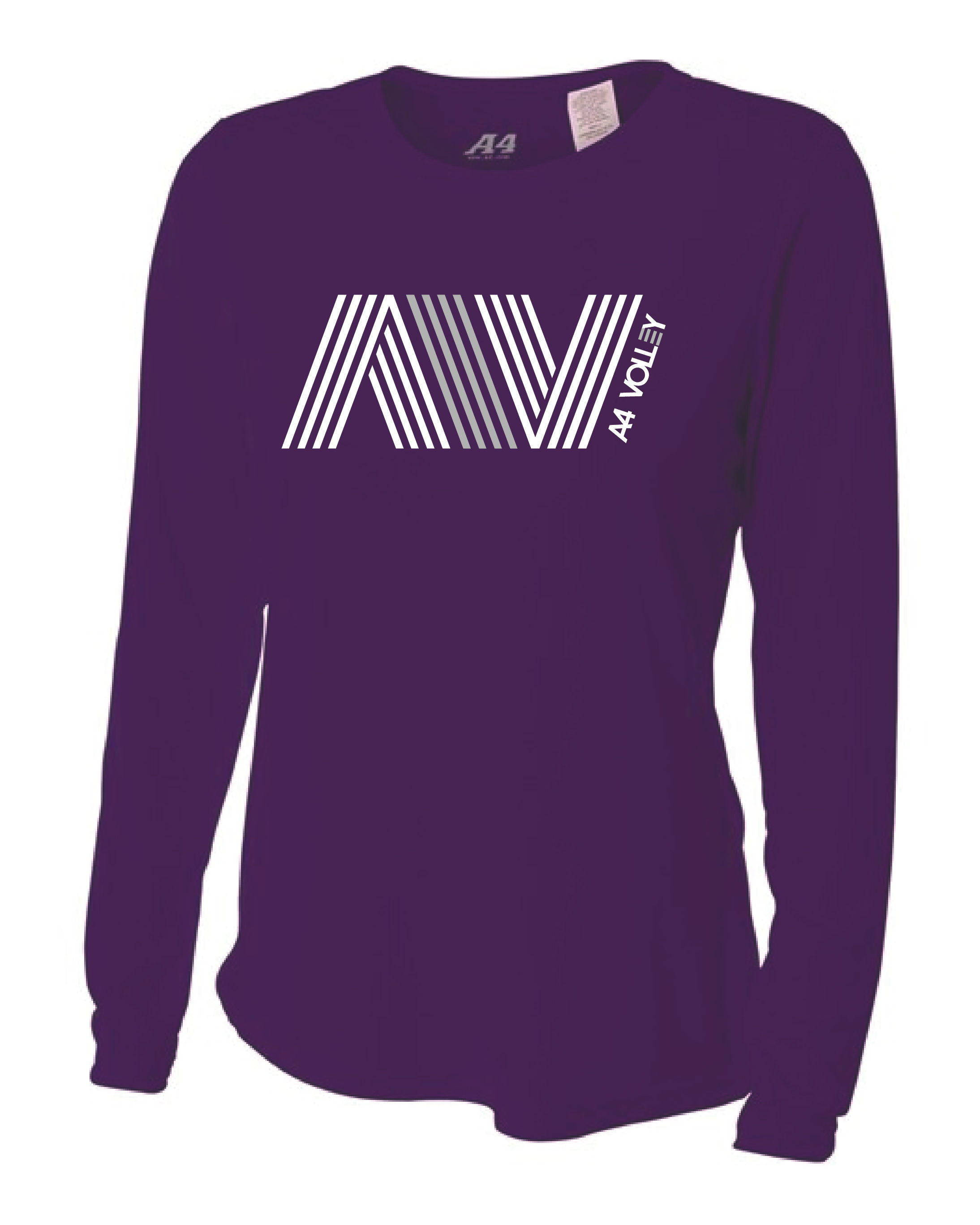 A4NW3002 Women's Long Sleeve Performance Crew