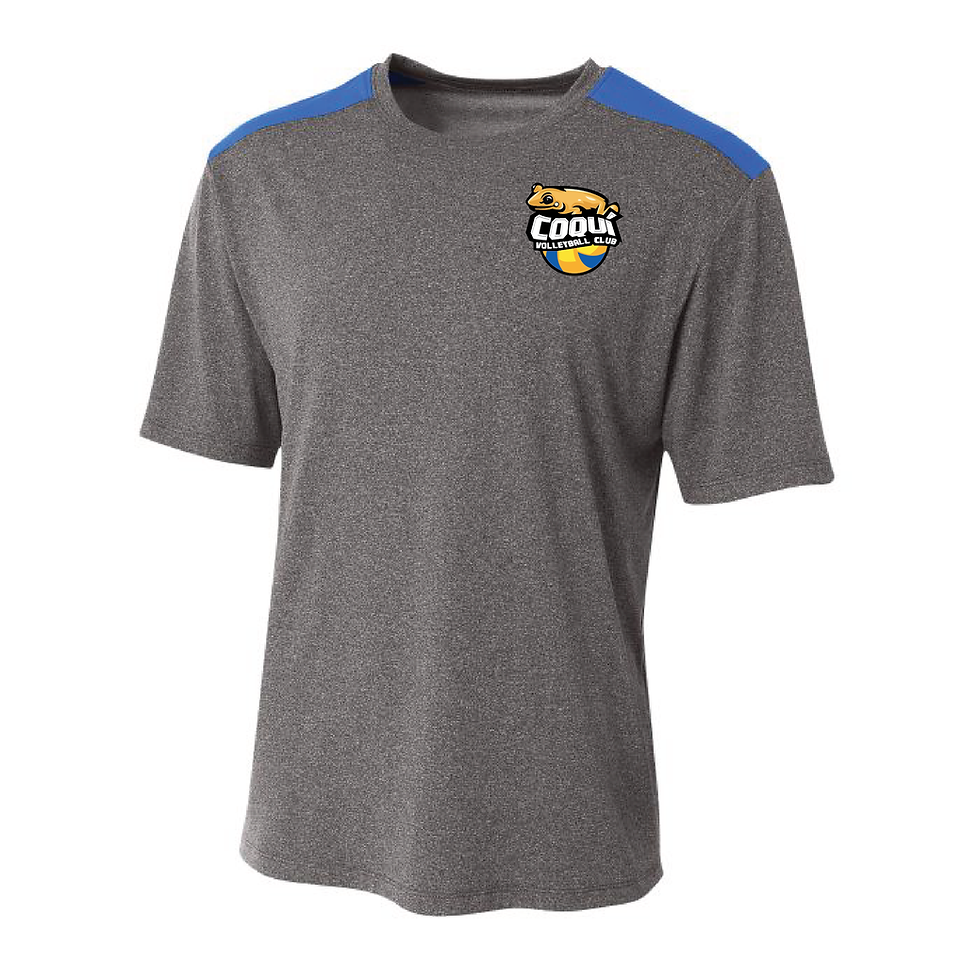 Thumbnail: N3100 TOURNEY HEATHER SHORT SLEEVE COLOR BLOCK CREW