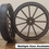 Thumbnail: Wheels with hard Tread, Wood Composite material, 1/8 thick side walls