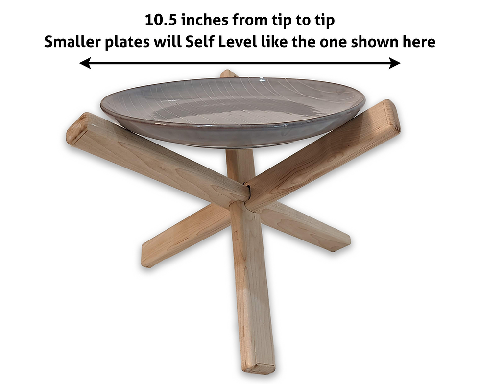 Miniatura: Hard Maple Tri-cross Centerpiece /  Hot Plate Holder , Pizza stand
