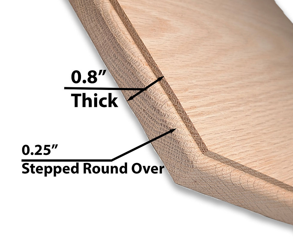 Thumbnail: Premium Hexagon Red Oak Display Base