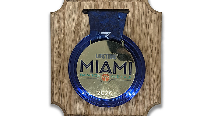 Athletic Metal Plaque Display, Wooden Metal Display