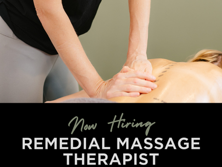 Seeking a Skilled and Passionate Remedial Massage Therapist to Join Our Team - Apply Now!