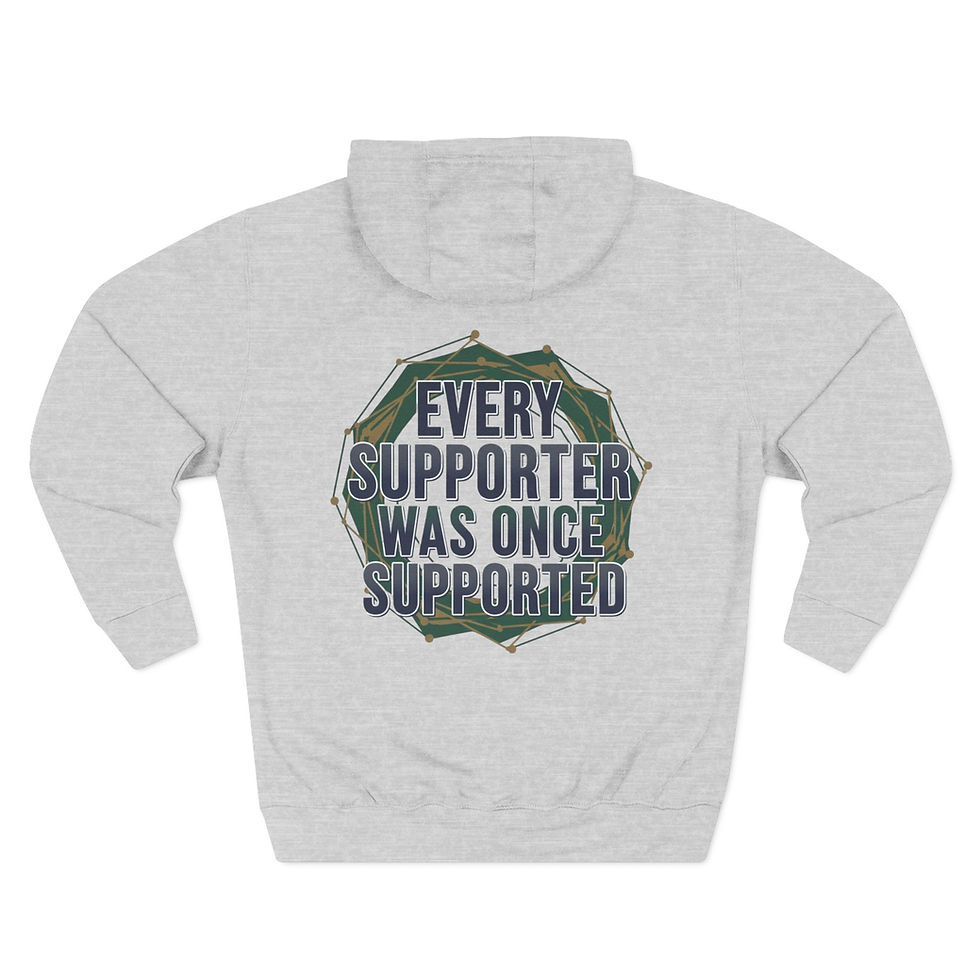 Thumbnail: Every Supporter Was Once Supported mental health shirt honoring caregivers and support networks