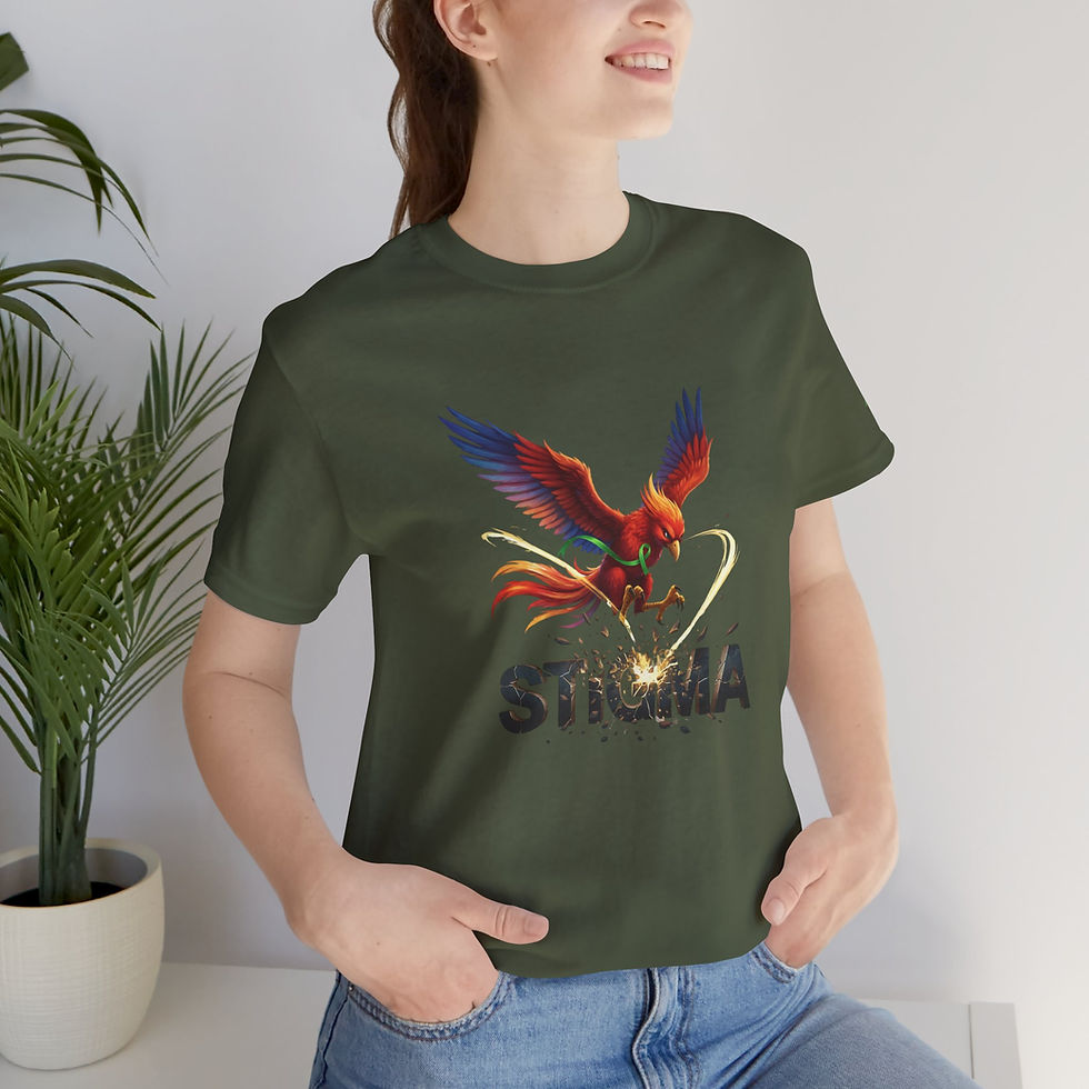 Thumbnail: Ryse attacks STIGMA Shirt — Vibrant Rising Phoenix Graphic T-Shirt