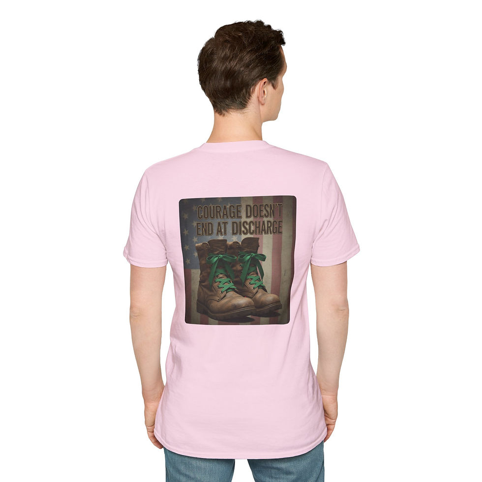 Thumbnail: Service Continues. Support Continues. Mental Health Tee
