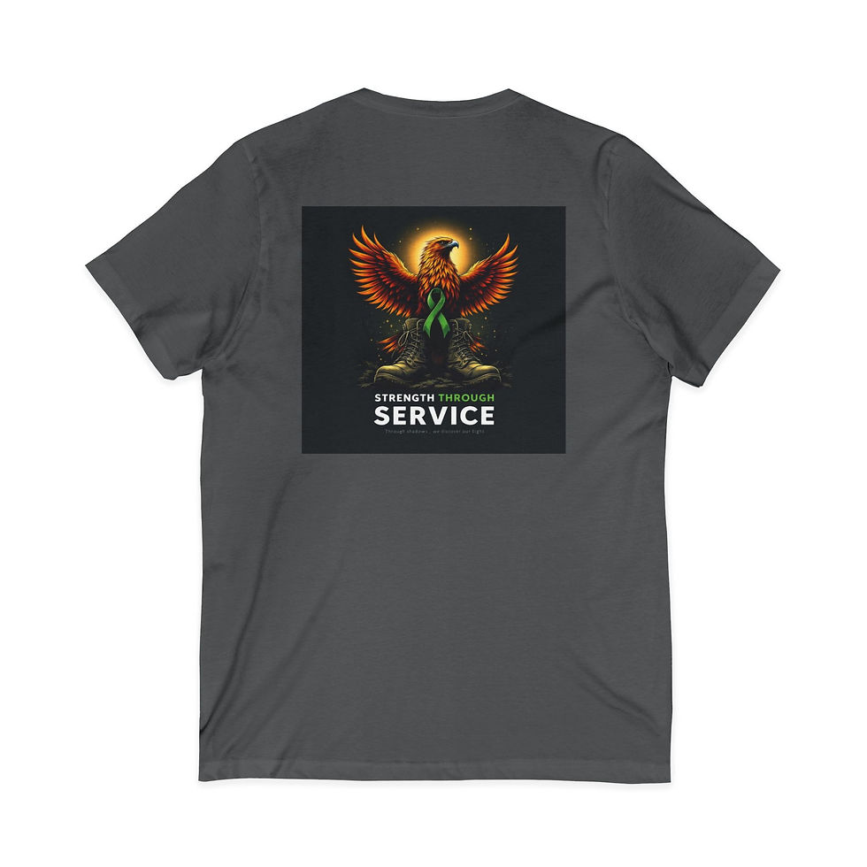 Thumbnail: Strength Through Service Veteran Mental Health V Neck