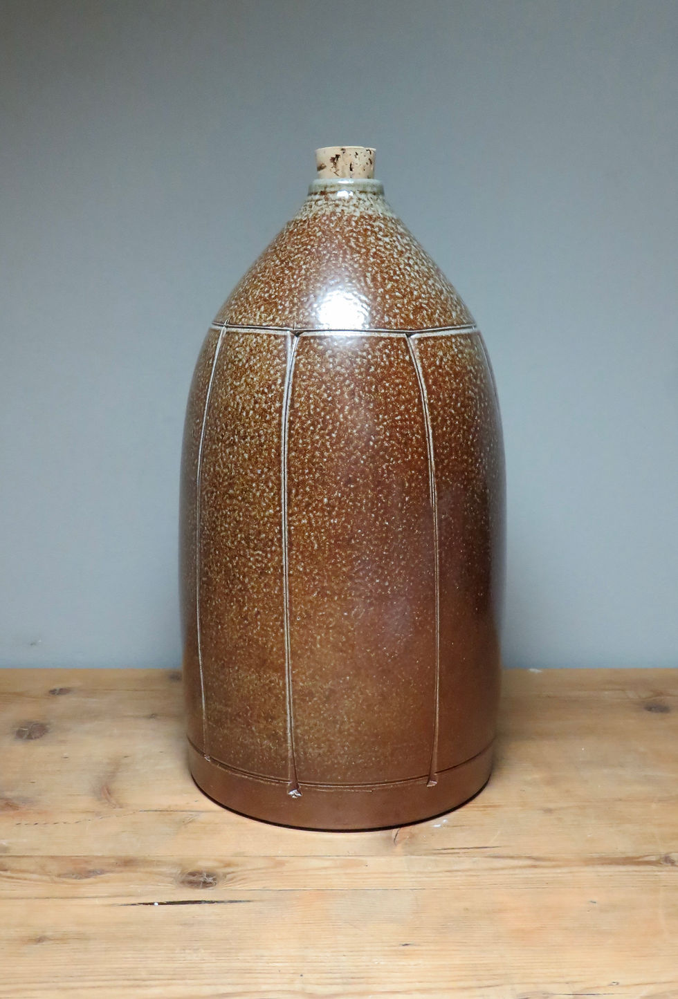 Thumbnail: Handmade_Ceramic_ Salt Glaze_ Bottle_Cider