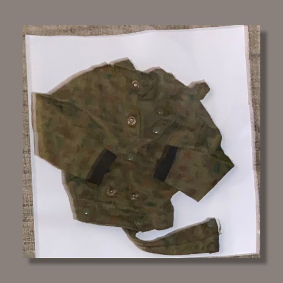 Camouflage Military Jacket - Appears to be Action Man / 1/6 Scale