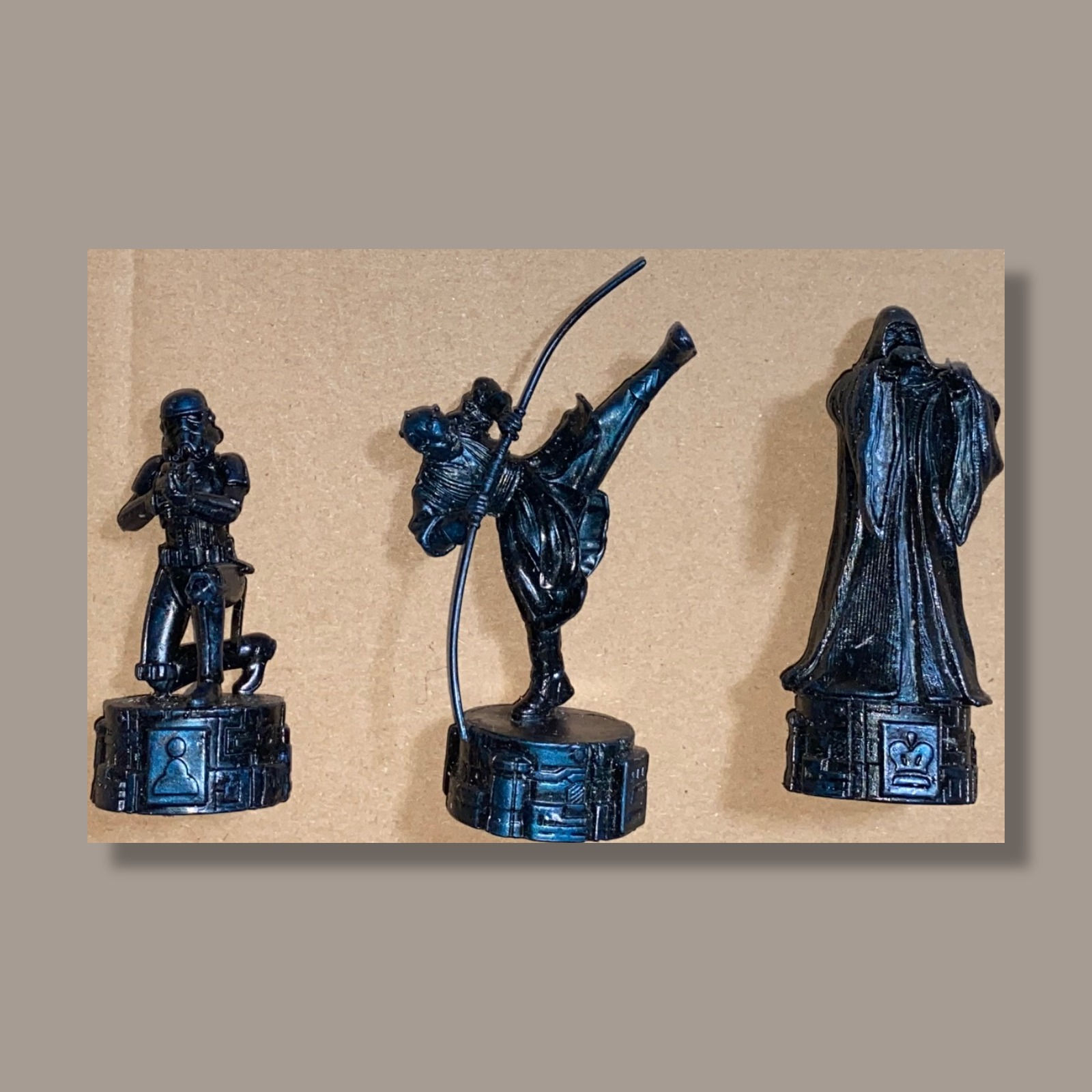 Star Wars Chess Pieces Lot - Stormtrooper, Darth Maul & Emperor Palpatine