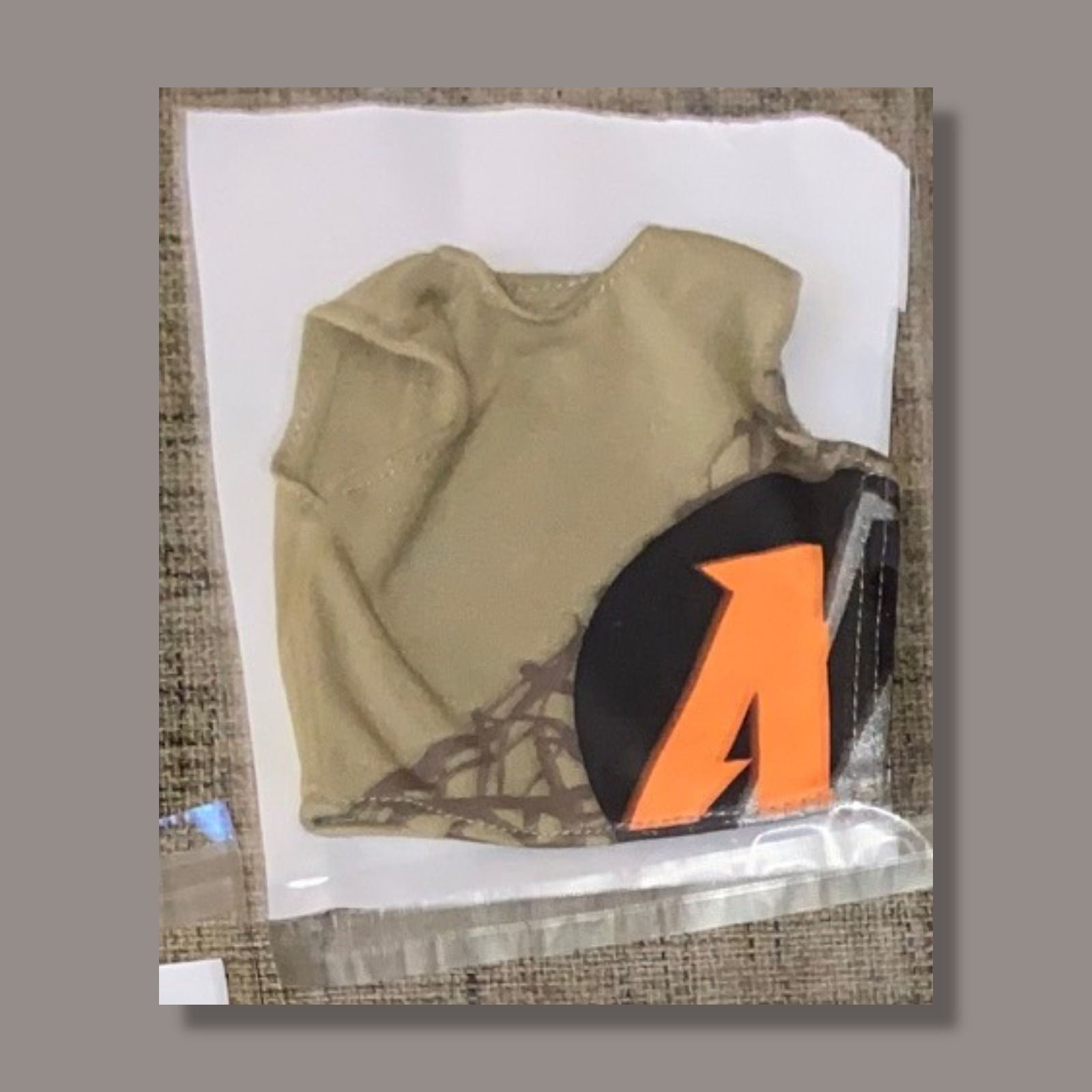 Tan Vest Top - Appears to be Action Man / 1/6 Scale Figure Shirt