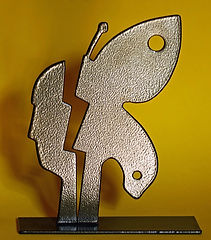 F15 Homme-papillon LxH 23x28 cm