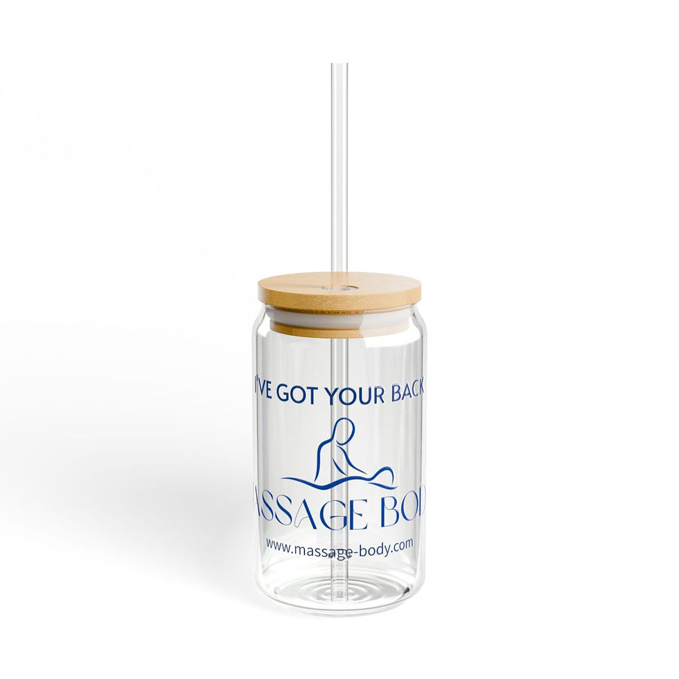 Massage Body Sipper Glass, 16oz