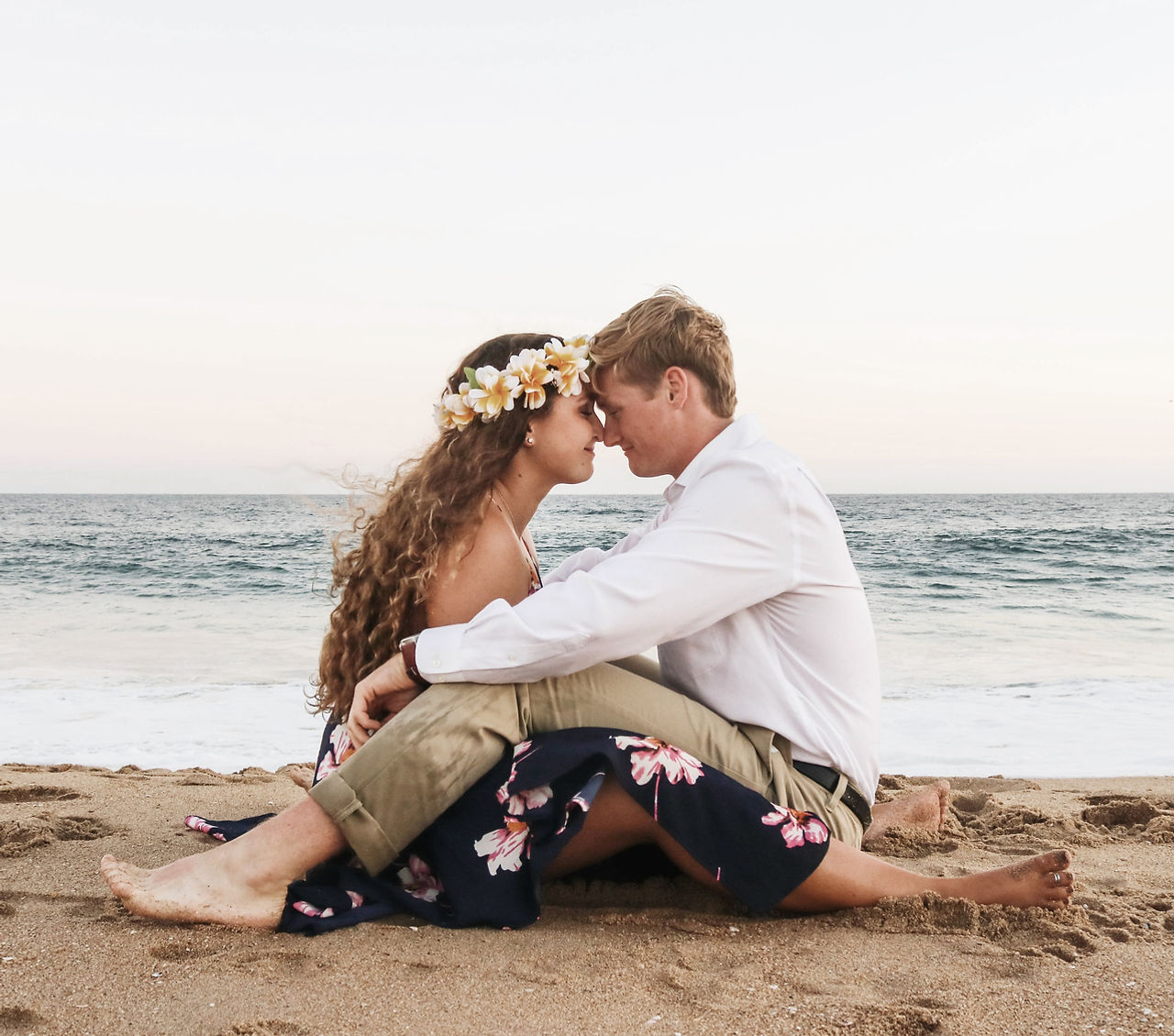 Pareja en la playa