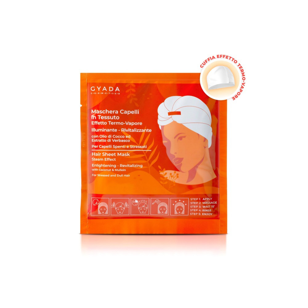 GYADA COSMETICS - Maschera Capelli In Tessuto Effetto Termo-Vapore