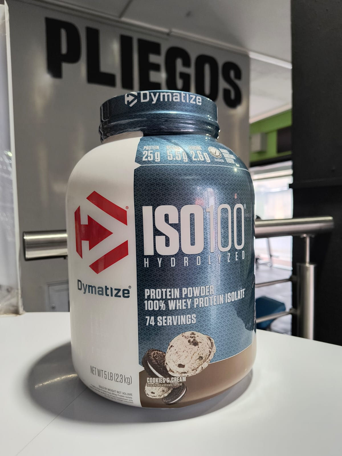Proteína ISO 100 cookies & cream 2.3kg