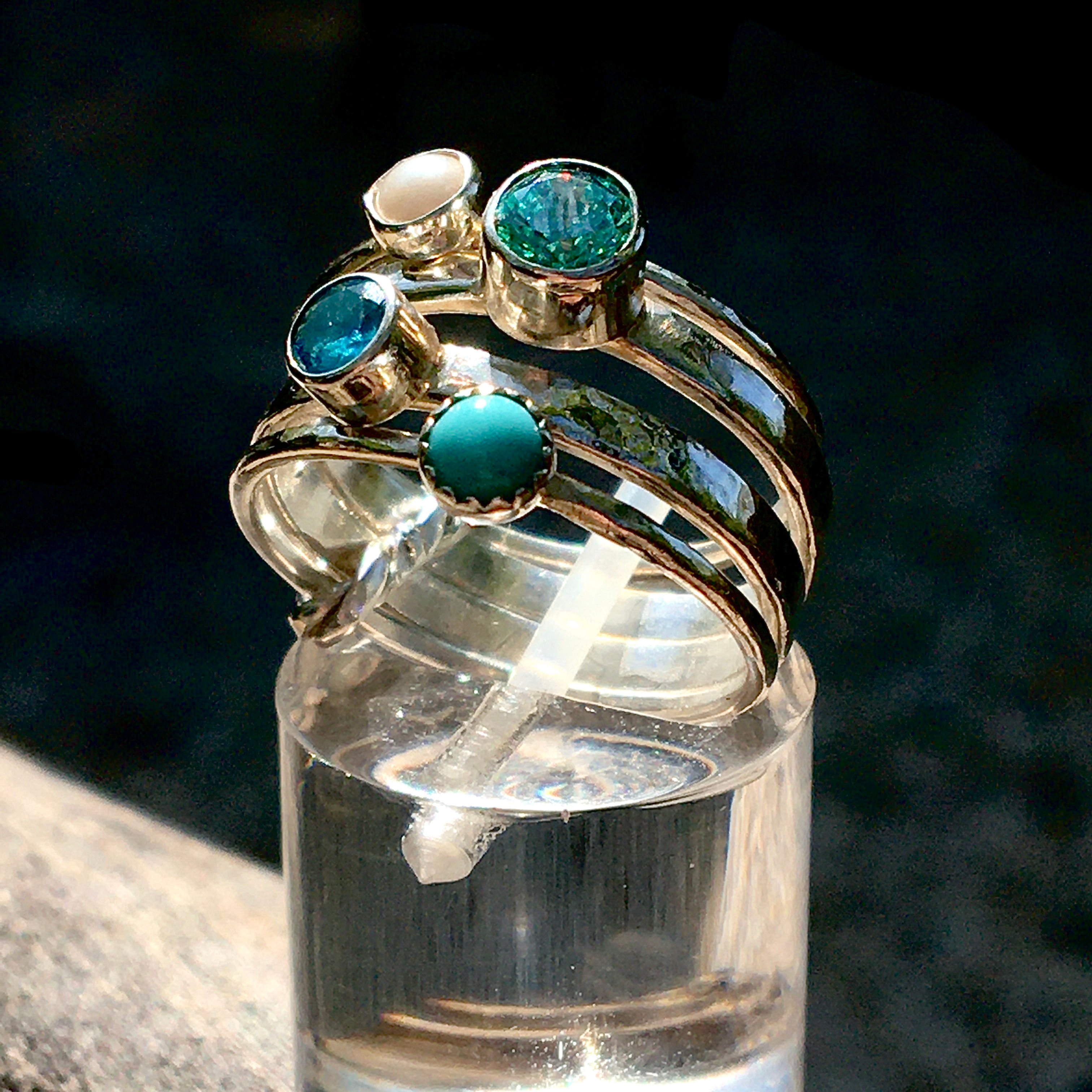 Colours of the Sea . connected stacker ring