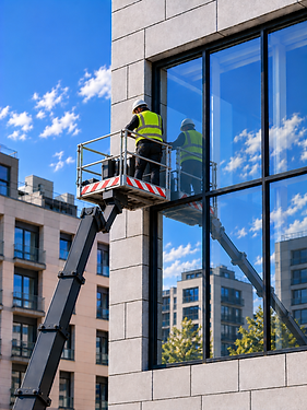 Construction Worker Inspecting Glass Facade.png