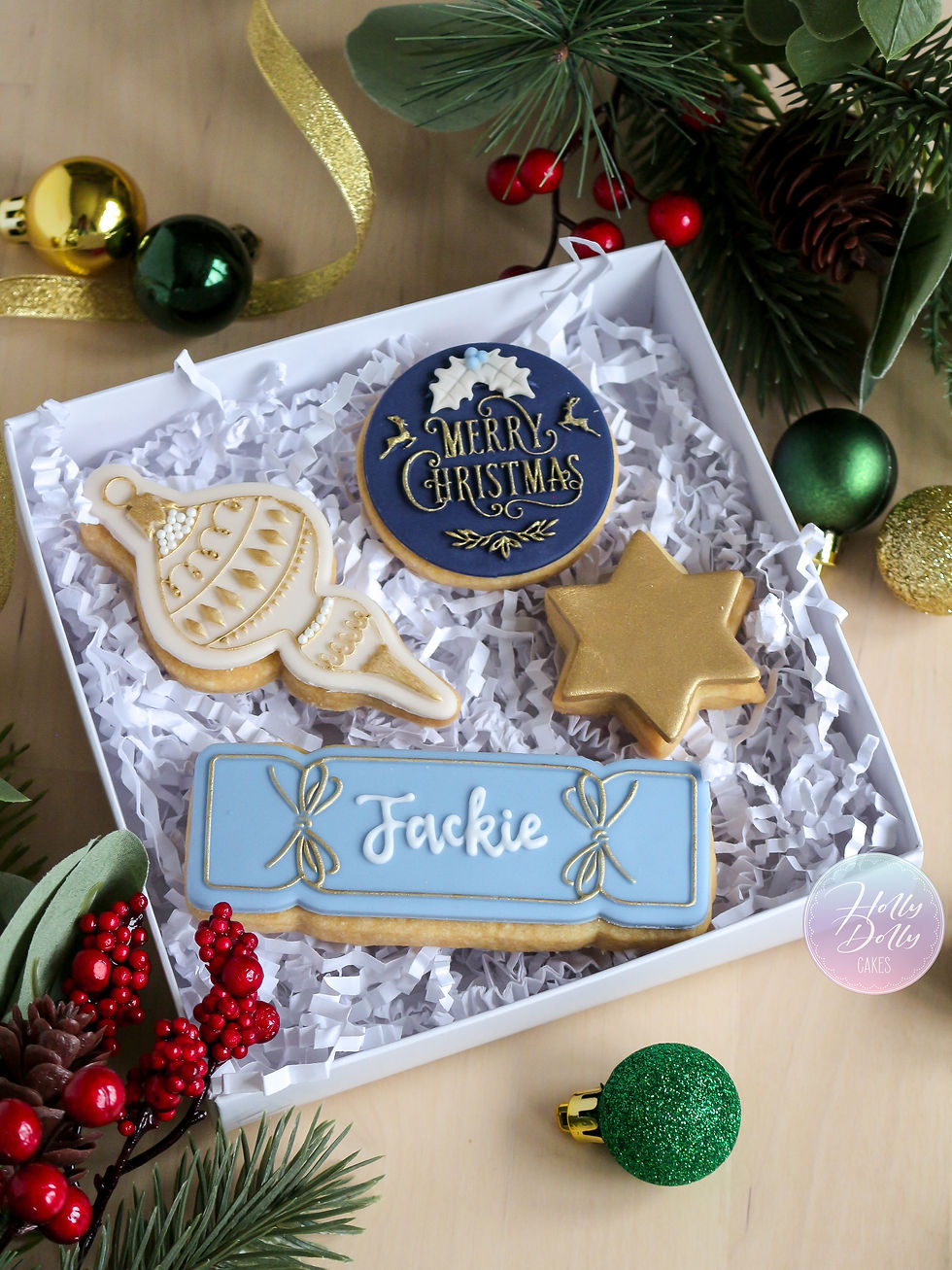 Personalised Christmas Cookie Gift Box - Mini