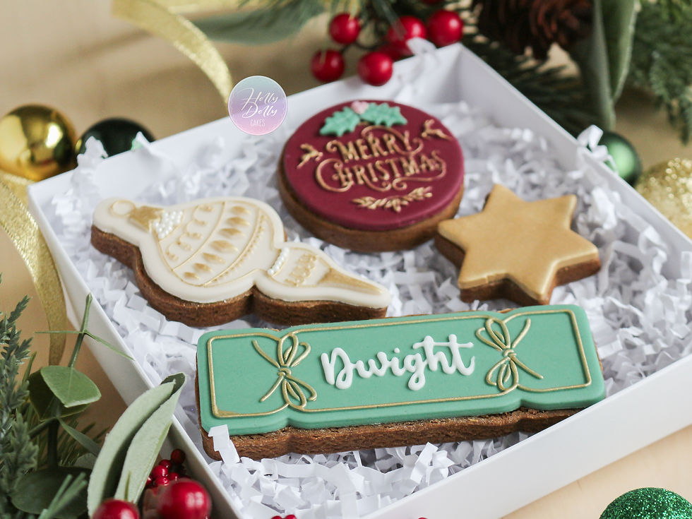 Thumbnail: Personalised Christmas Cookie Gift Box - Mini