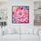 Thumbnail: "ABSTRACT FLOWERS IN PINK" Framed