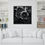 Thumbnail: "ABSTRACT FLOWERS IN BLACK" Framed