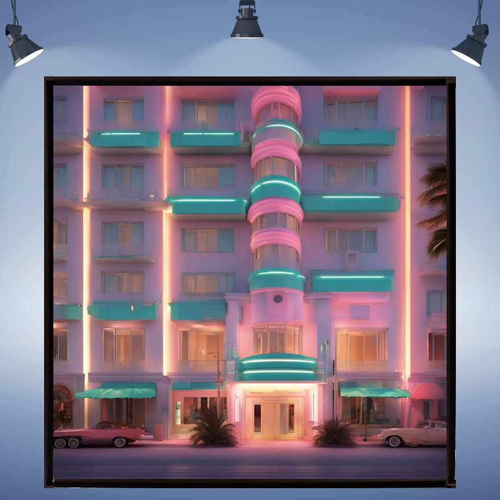 South Beach  wall art home decor canvas art work