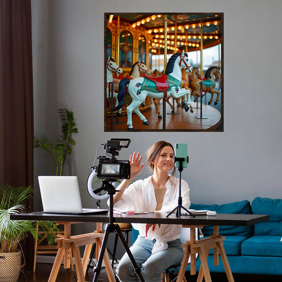 Thumbnail: "CAROUSEL" Framed