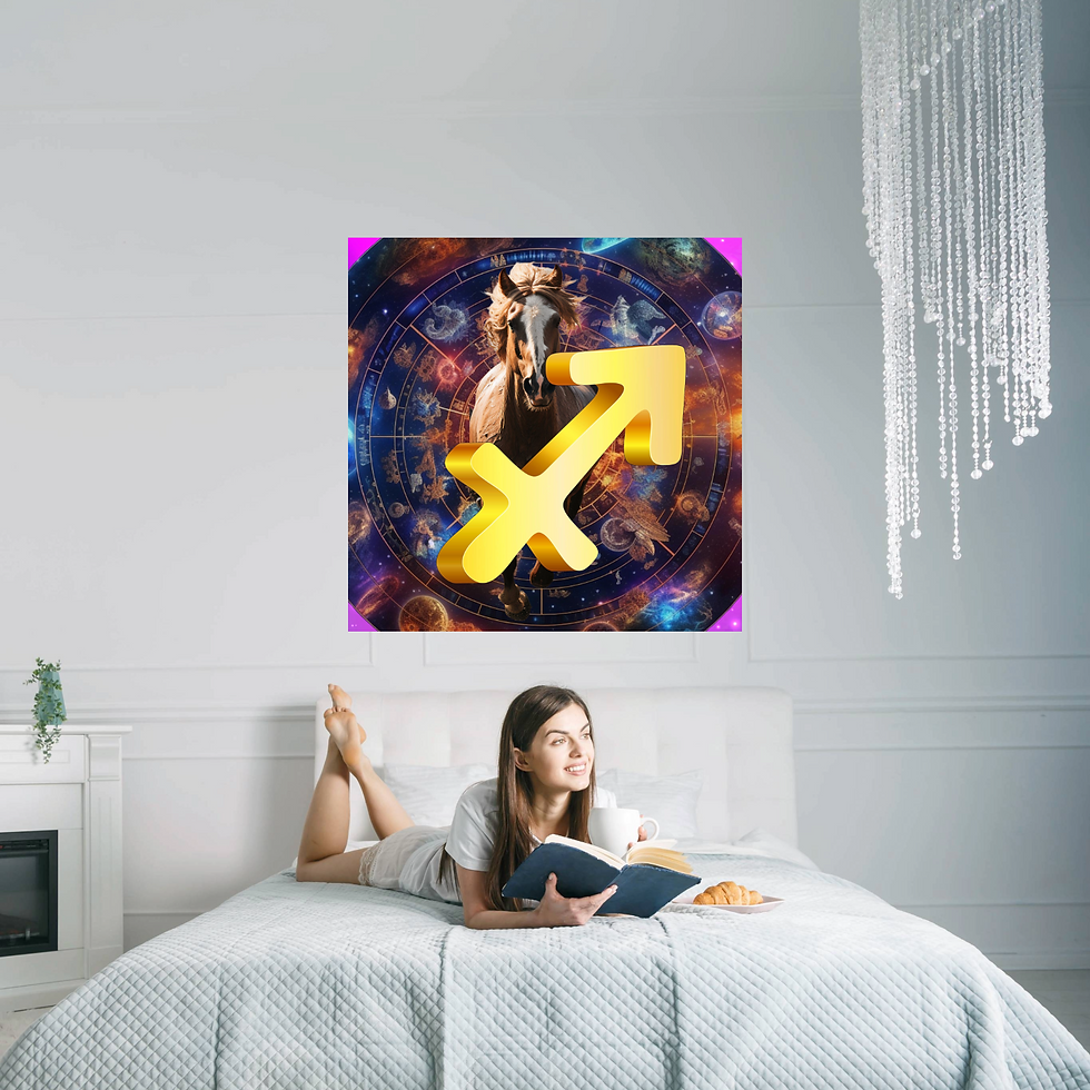 Thumbnail: Sagittarius wall art home decor canvas art work