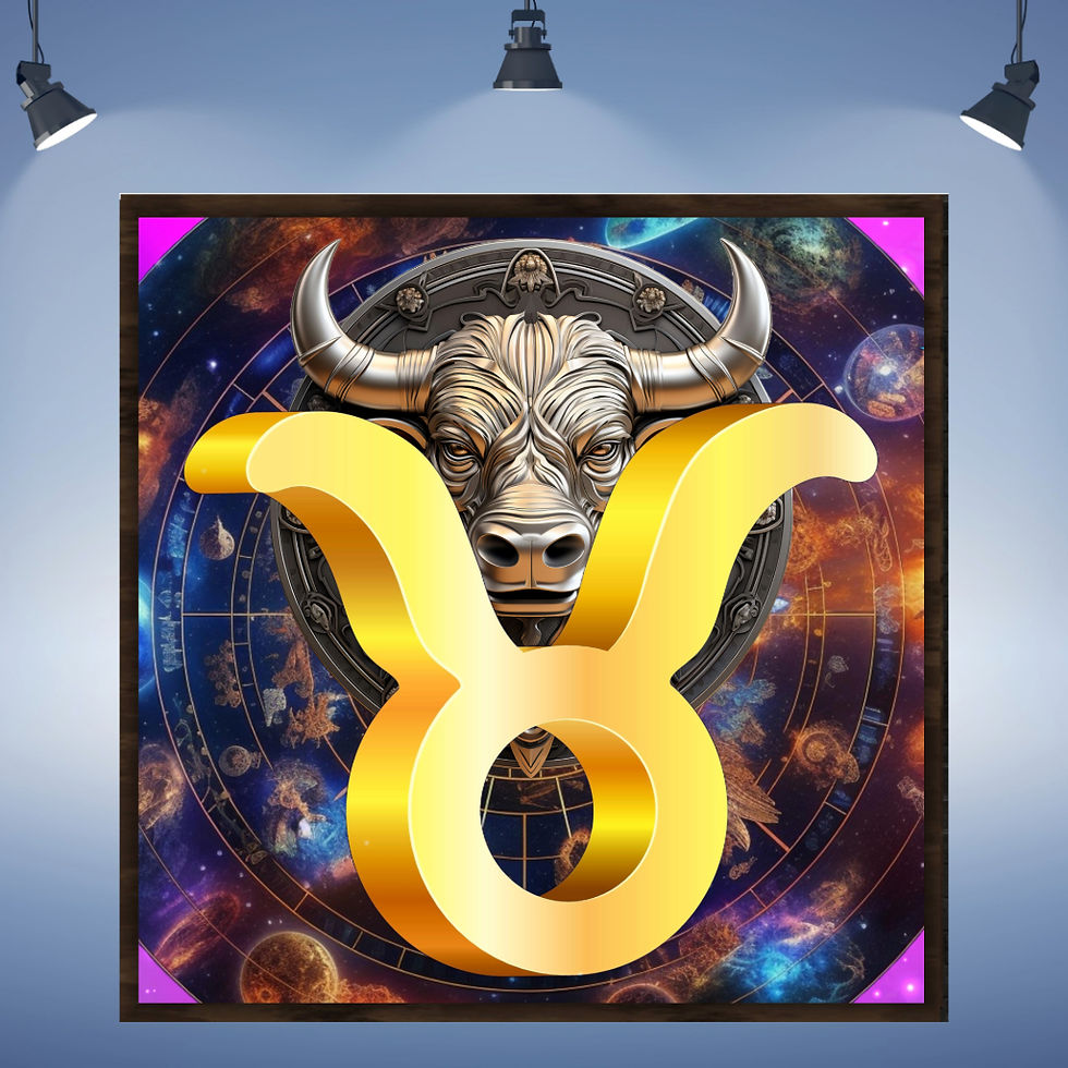 Thumbnail: Taurus wall art home decor canvas art work