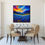 Thumbnail: "BLUE CORNFLOWER FIELD" Framed