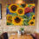 Thumbnail: wall art flower home decor canvas art work