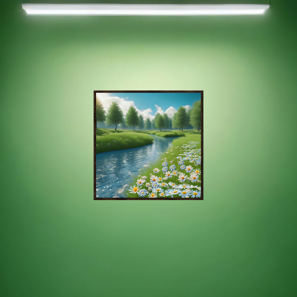 Thumbnail: "RIVER DAISIES" Framed