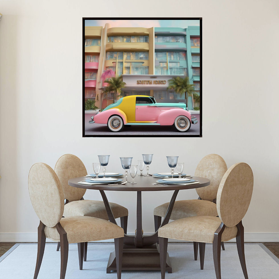 Thumbnail: car wall art home decor canvas art work